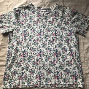 Vintage Floral short sleeved tee